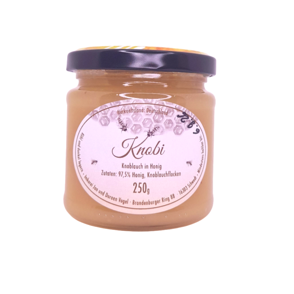 Imkerei Vogel Honig Knobi 250g