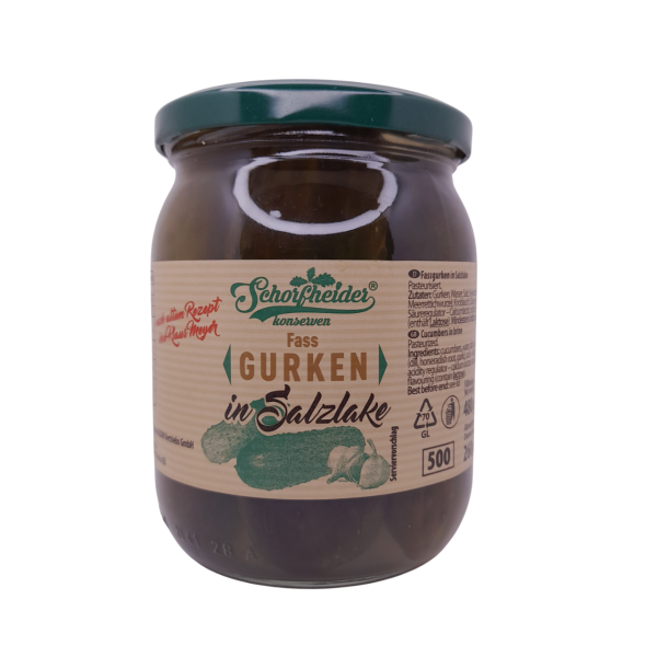 Schorfheider Fass Gurken in Salzlake 240g