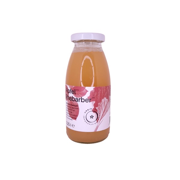UM Bio Saft Apfel Rhabarber 0,25l