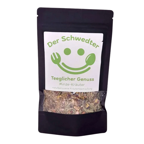 Der Schwedter "Teeglicher Genuss" Minze Kräuter 50g
