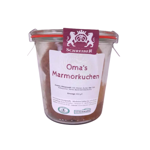 Bäckerei Schreiber Oma´s Marmorkuchen im Glas