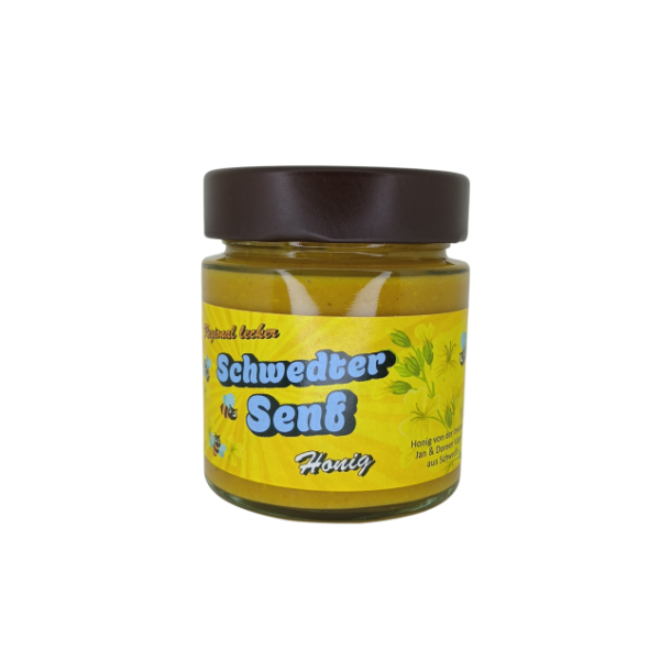 Schwedter Senf mit Honig 150ml im Glas