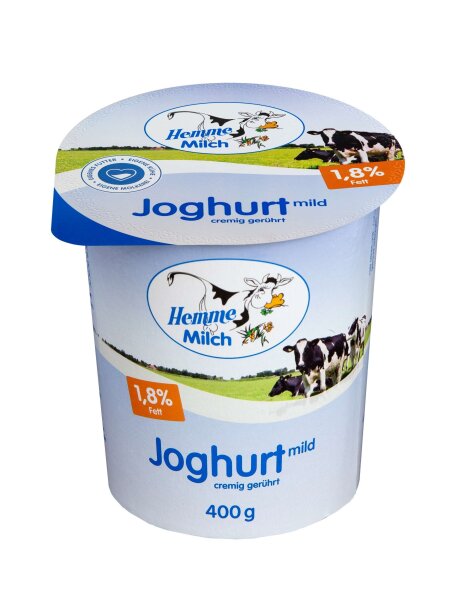 Hemme Joghurt 3,7% Fett, Becher 400g