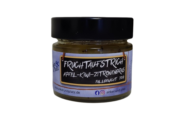 Anker & Platz Fruchtaufstrich Apfel-Kiwi-Zitronengras