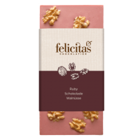 Felicitas  Ruby Walnüsse Tafelschokolade