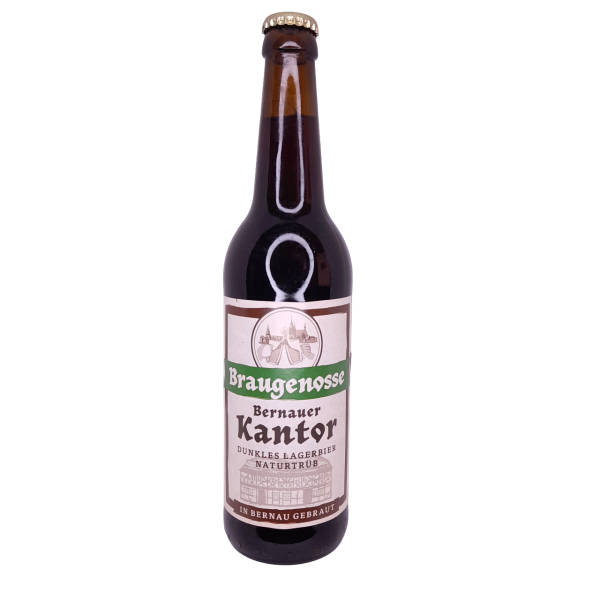 Braugenosse Bernauer Kantor Dunkel Lagerbier Naturtrüb 0,5l